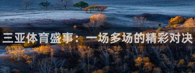 三亚体育盛事：一场多场的精彩对决